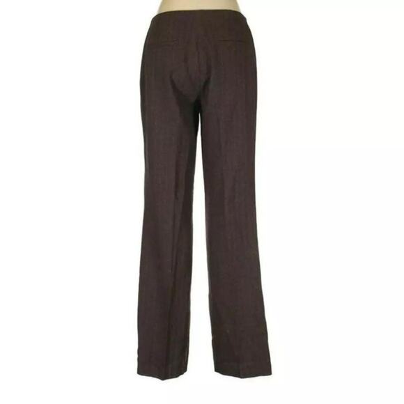 Sigrid Olsen Dress Pants Womens 6 High Rise Flat Front Chino Trousers Officewear - Picture 2 of 7